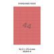 Standaard Rood HG 44-4 - 52.5x25.4mm
