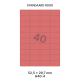 Standaard Rood H 40-4 - 52.5x29.7mm