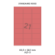 Standaard Rood A 21-3 - 63.5x38.1mm