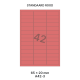Standaard Rood  A 42-3 - 65x20mm  