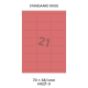Standaard Rood HG 21-3 - 70x38.1mm