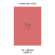 Standaard Rood HG 15-3 - 70x52mm  
