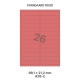 Standaard Rood A 26-2 - 99.1x21.2mm