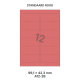 Standaard Rood A 12-2B - 99.1x42.3mm