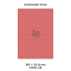 Standaard Rood HG 16-2B - 105x33.9mm 