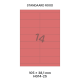 Standaard Rood HG 14-2S - 105x38.1mm
