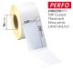 Labels op rol ft. 100 x 150mm Top coated thermisch extra permanent - 8 rollen x 1000 etik/rol - Perfo - Kern 76mm