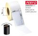 Labels op rol ft. 100 x 150mm Vellum extra permanent - 8 rollen x 1000 etik/rol - Perfo - Kern 76mm