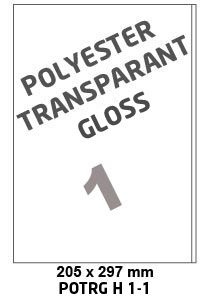 Peave Namens Kustlijn Polyester Transparant Gloss H 1-1 - 210x297mm