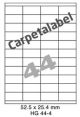 Carpetlabel HG 44-4 - 52.5x25.4mm