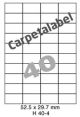 Carpetlabel H 40-4 - 52.5x29.7mm
