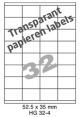 Papier Transparant Mat HG 32-4 - 52.5x35mm