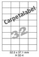 Carpetlabel H 32-4 - 52.5x37.1mm