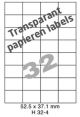 Papier Transparant Mat H 32-4 - 52.5x37.1mm