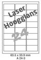 Laser Hoogglans A 24-3 - 63.5x33.9mm