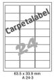 Carpetlabel A 24-3 - 63.5x33.9mm