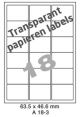 Papier Transparant Mat A 18-3 - 63.5x46.6mm