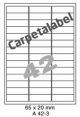Carpetlabel A 42-3 - 65x20mm  