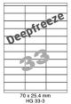 Deepfreeze HG 33-3 - 70x25.4mm 