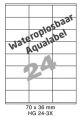 Wateroplosbaar HG 24-3X - 70x36mm  