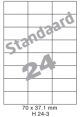Standaard H 24-3 - 70x37.1mm 