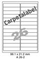 Carpetlabel A 26-2 - 99.1x21.2mm