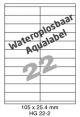 Wateroplosbaar HG 22-2 - 105x25.4mm 
