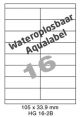 Wateroplosbaar HG 16-2B - 105x33.9mm 