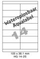 Wateroplosbaar HG 14-2S - 105x38.1mm