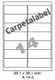 Carpetlabel A 14-2 - 99.1x38.1mm