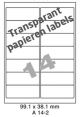 Papier Transparant Mat A 14-2 - 99.1x56.8mm