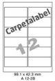 Carpetlabel A 12-2B - 99.1x42.3mm