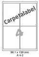 Carpetlabel A 4-2 - 98x140mm  