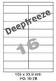 Deepfreeze HG 16-2B - 105x33.9mm