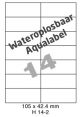 Wateroplosbaar H 14-2 - 105x42.4mm
