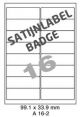 Satijnlabel Badge SAB 16-2 - 99 1x33 9mm