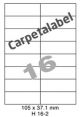 Carpetlabel H 16-2 - 105x37.1mm