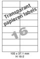 Papier Transparant Mat H 16-2 - 105x37.1mm