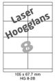Laser Hoogglans HG 8-2B - 105x67.7mm