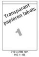 Papier Transparant Mat 1-1B - 210x280mm  