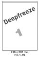 Deepfreeze HG 1-1S - 210x292mm  