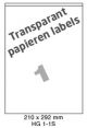 Papier Transparant Mat HG 1-1S - 210x292mm  