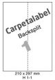 Carpetlabel H 1-1 - 210x297mm  