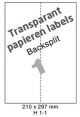 Papier Transparant Mat H 1-1 - 210x297mm  