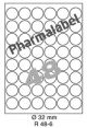 Pharmalabel R 48-6 Dia 32mm  