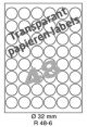 Papier Transparant Mat R 48-6 Dia 32mm  