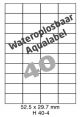 Wateroplosbaar H 40-4 - 52.5x29.7mm
