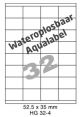 Wateroplosbaar HG 32-4 - 52.5x35mm