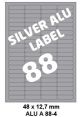 Silver Aluminium A 88-4 - 48x12 7mm 