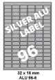 Silver Aluminium A 96-6 - 32x16mm  